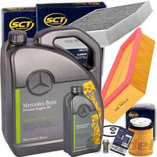 FILTERSET KIT+ORIGINAL 5W30 ÖL für MERCEDES A B KLASSE W176 W246 CLA C117
