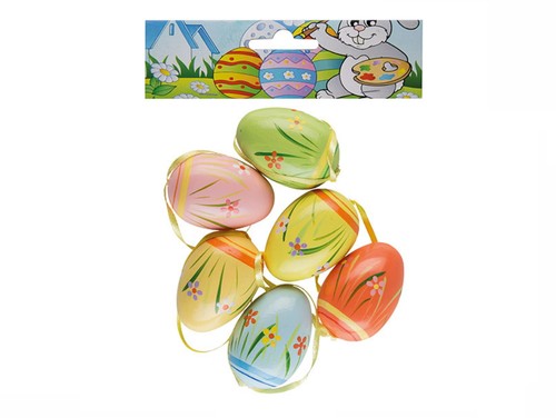 Kunststoffeier 6cm flower - 30,
