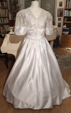 Elegantes Brautkleid, Reifrock Gr. 38,klassisch, Hochzeitskleid, Theaterkostüm