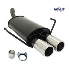 Novus Sport Auspuff Endschalldämpfer 2x76 rund Edelstahl Endrohre Opel Astra H