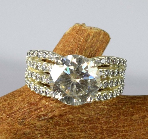 Weiß diamant solitaire - weiß,