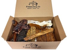 Wildbox mit Fell: Reh, Hirsch, Kaninchen Kausnack Mix für Hunde I Natur-BARF