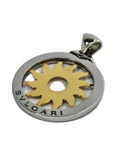 Bvlgari Tondo Sun XL - Schöner 18k Gold/Stahl Bulgari "Sonne" 43mm Anhänger!