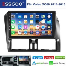 Apple Carplay Android 15 Autoradio 2+64G Navi Bluetooth für Volvo XC60 2011-2013