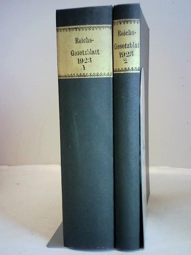 Reichs gesetzblatt 1923 - 1923, &