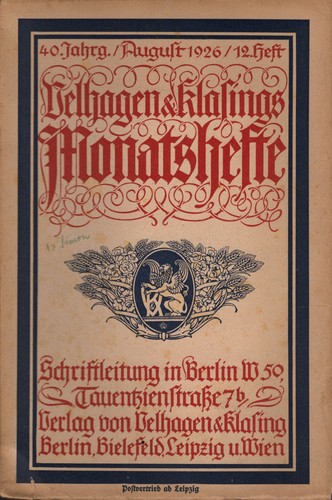 Velhagen klasings - &,