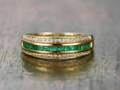 Princess cut cz smaragd - kt,