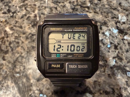 Seiko chronograph pulsemeter - seiko,