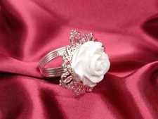 Serviettenringe rosen hochzeit - serviettenringe,