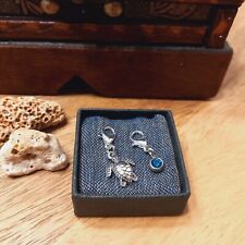 2 Charms Anhänger Schildkröte Buntglasstein  Schmuck für Bettelarmband Kette/4