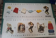 2 Recaro Schilder Werbeschild
