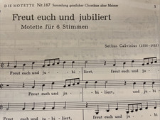 27 x Chornoten gebraucht - Sethus Calvisius - Freut Euch und jubiliert