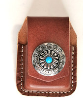 Echt Leder Feuerzeug Tasche