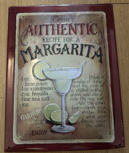 Blechschild margarita cocktail - margarita,