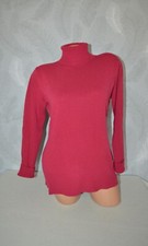 Schöner Rollkragen Strickpullover in beere pink von BIAGGINI Langarm, Gr. M