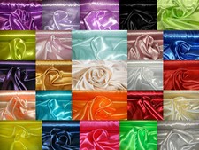 Satin Stoff Meterware Dekostoff Polyester Karneval Gardinen glänzend