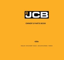 JCB USB Stick Parts Book Ersatzteilbuch Radlader 426 9810/3090P