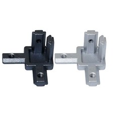 3 Eck Verbinder 3-Wege Silber