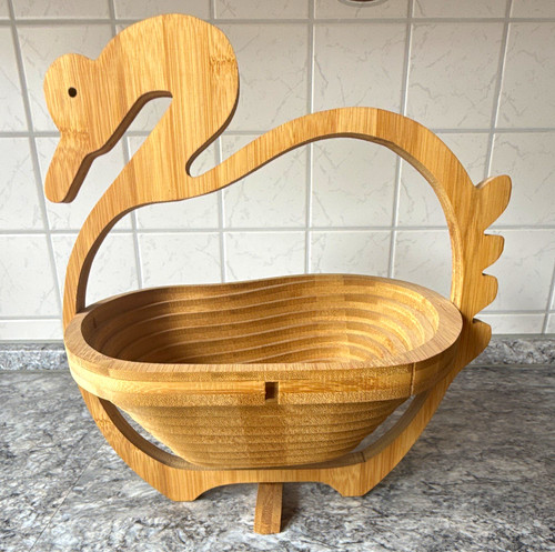 Bambus obstschale schwan - bambus,