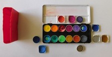 Wasserfarbkasten Deckfarbkasten Wasserfarbe Farbkasten Malkasten Wassergefäß 05