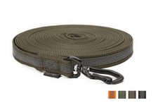 Mystique® Gummierte Schleppleine Robust mit Handschlaufe Hundeleine 20mm
