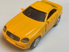 New Ray Mercedes Benz SLK 1:32 Modellauto 1998 Gelb Vintage