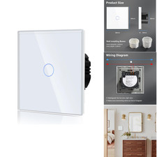 Touchschalter Glas 86mm 1 Weg