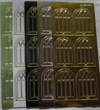 Sonderangebot: 5 Stickerbögen "Fenster",Jiittenmeier