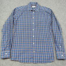 ETON Herren Shirt Größe 39 15,5 Slim Fit Blau/Grau/Grün Hemd 15 1/2 Cutaway