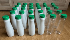30 leere Plastikflaschen mit Deckel zum Basteln