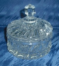 Kristall Zuckerdose mit Deckel