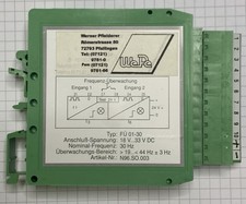 FÜ 01-30 WePe N96.SO.003 Werner Pfleiderer Frequenz Überwachung 18-33VDC 30Hz