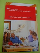 MEIN HAUSHALTSKALENDER 2024 KALENDER PLANER Haus Geld Ausgaben Notizen SPARKASSE