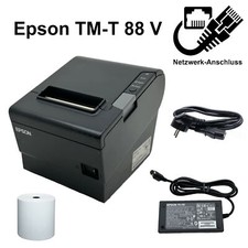 Bondrucker Epson TMT 88V TM-T88V Thermodrucker USB Netzwerk LAN Ethernet schwarz