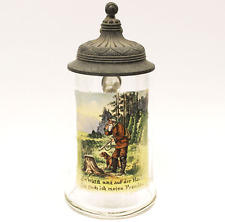 Glaskrug Jägerkrug Jagdmotiv