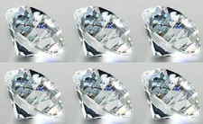 6er Set Deko Diamanten klar D