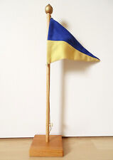 Tischfahne SCHWEDEN Holz Stoff handgefertigt TOP schwedische Flagge Wimpel