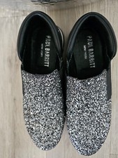 Paul Barritt Glitzer-Sneaker schwarz-silber, Gr. 38
