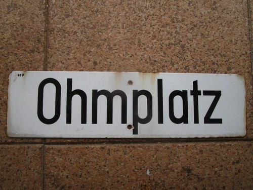 Altes emailleschild - altes,