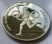 OLYMPISCHE SPIELE / USA ATLANTA 1996 - MEDAILLE - NEUSILBER - SELTEN & PP