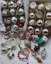 Alt Christbaumschmuck Weihnachtsschmuck  Pilz Reflex Vogel Oblate