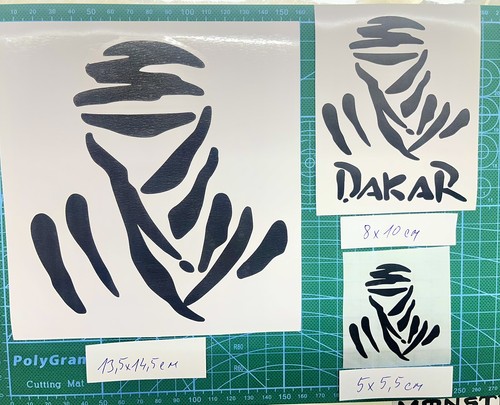 Dakar logo aufkleber 3st - aufkleber,