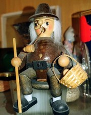 Rauchermännchen Aus Dem Erzgebirge Pilzsammler Holz