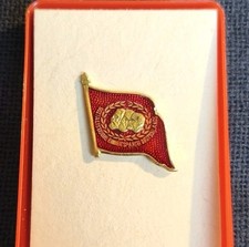 Abzeichen DDR: Ehrenauszeichnung der SED für 40 Jahre, Etui, Mitgliedsabzeichen