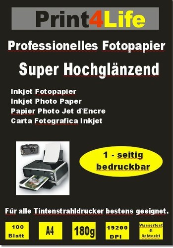 100 blatt fotopapier - 100,