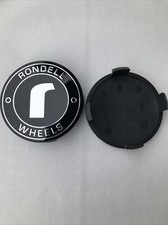 Rondell ROD Nabenkappe Felgendeckel 74mm Schwarz Silber