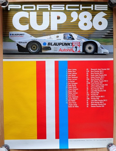 Original porsche plakat - porsche, poster