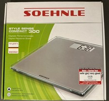 Soehnle Digital-Personen-Waage aus Sicherheits Glas Compact 300 bis 180 Kg Grau