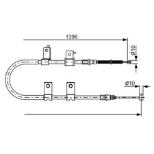 Bosch Handbremsseil hinten