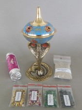 Räucherset Kobra Messing + 4